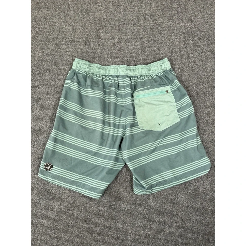 Roark Run Amok Shorts Mens Medium Green ‎ Unlined Pockets Lightweight 7.5